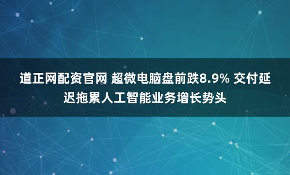 道正网配资官网 超微电脑盘前跌8.9% 交付延迟拖累人工智能业务增长势头